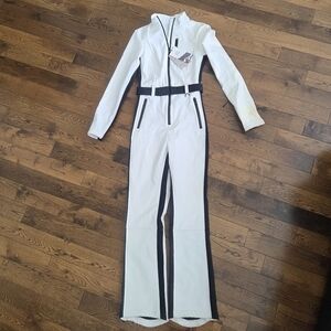 Zara Ski Jumpsuit Windproof Waterproof Recco Ski Collection Small (Stained)